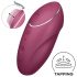 Satisfyer Tap & Climax 1 - Vibromasseur et stimulateur clitoridien 2 en 1 (rouge)