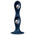 Satisfyer Double Ball-R - gode lesté avec ventouse (bleu foncé)