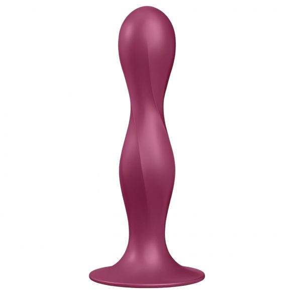 Satisfyer Double Ball-R - godemichet lesté avec ventouse (rouge)