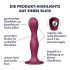 Satisfyer Double Ball-R - godemichet lesté avec ventouse (rouge)