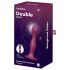 Satisfyer Double Ball-R - godemichet lesté avec ventouse (rouge)