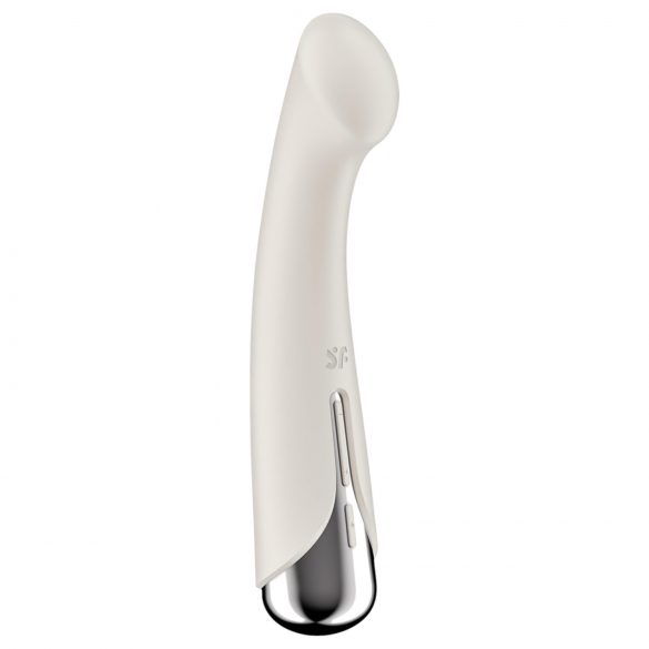 Satisfyer Spinning G-Spot 1 - vibromasseur point G à tête rotative (beige)