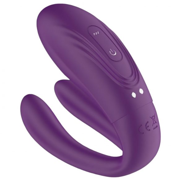 Mrow - Vibromasseur double étanche à 3 moteurs (violet)