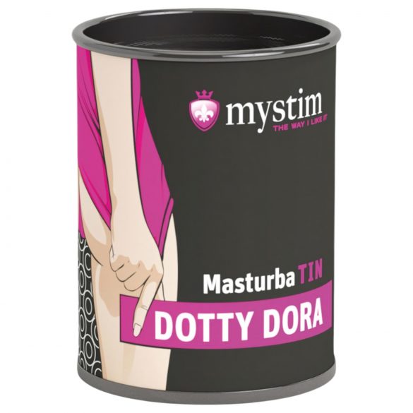 Mystim MasturbaTIN Dotty Dora - masturbateur à picots (blanc)