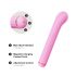 Baguette Magique - Vibromasseur avec Bras Clitoridien Interchangeable (rose)