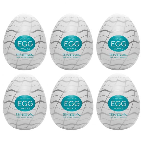 TENGA Egg Wavy II - œuf masturbateur (6 pièces)