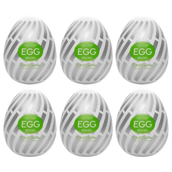 TENGA Egg Brush - Ensemble de 6 œufs masturbateurs