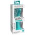 Dillio Curieux Cinq - gode en silicone (15 cm) - turquoise