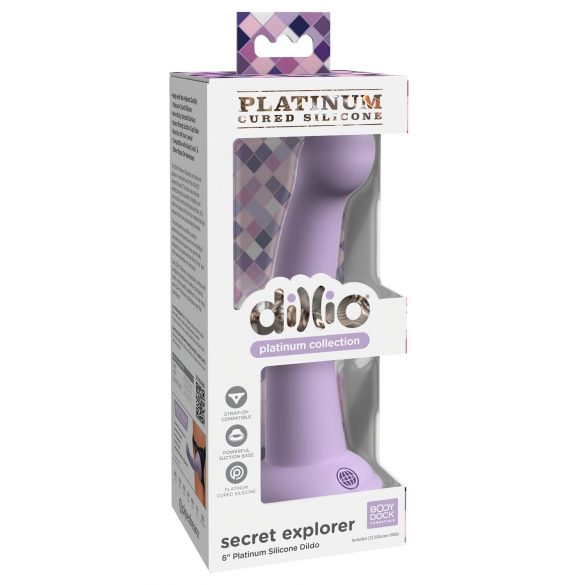 Explorateur Secret Dillio - Gode ventouse mauve (17cm)