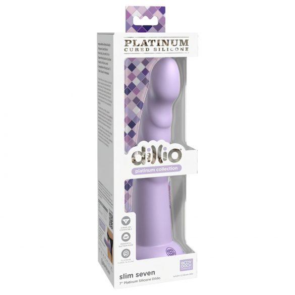 Dillio Slim Seven - stimulateur ventouse (20 cm) - violet