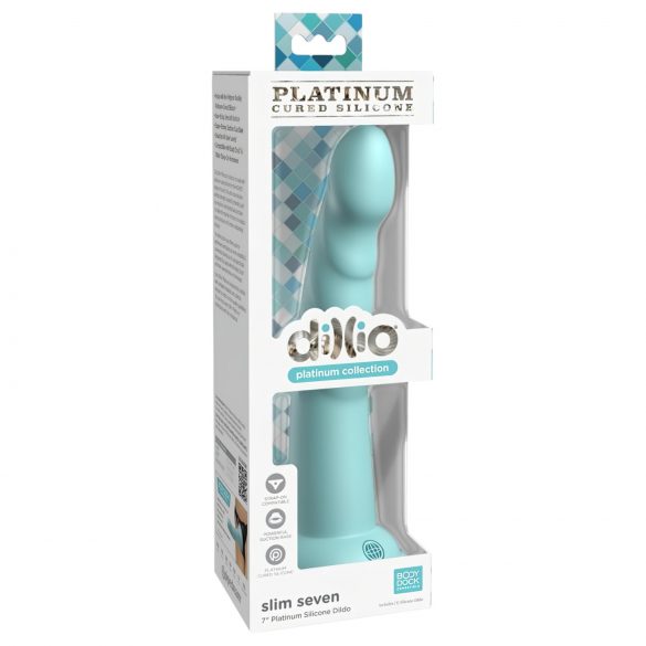 Dillio Slim Seven - Stimulateur ventouse (20 cm) - turquoise