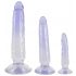 Crystal Clear - Set de 3 Dildos d'Entraînement Anal (Transparent-Bleu)