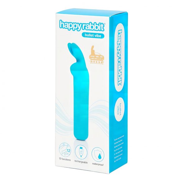 Happyrabbit Bullet - vibromasseur rechargeable (bleu)