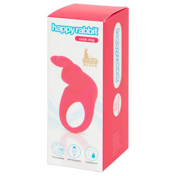 Anneau vibrant rechargeable Happyrabbit (rose)