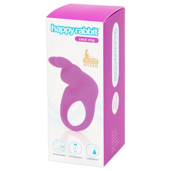 Anneau vibrant Happyrabbit - rechargeable (violet)