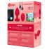 b-vibe heart - Vibromasseur anal télécommandé rechargeable (rouge)