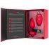 b-vibe heart - Vibromasseur anal télécommandé rechargeable (rouge)