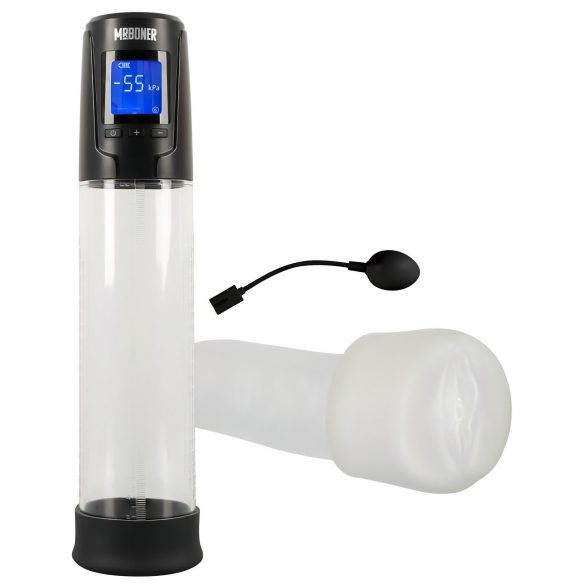 Mister Boner - pompe à pénis automatique rechargeable (noir-transparent)