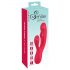 Lapin Sourire Thumping - vibromasseur rechargeable à 3 moteurs (rouge)