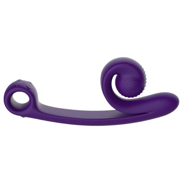 Snail Vibe Curve - Vibromasseur 2-en-1 avec stimulateur clitoridien (violet)