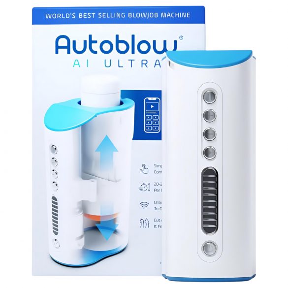 Autoblow A.I. Ultra - masturbateur buccal superpuissant au réseau (blanc)