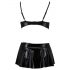 Passion Deby - ensemble soutien-gorge avec minijupe (noir) - L/XL