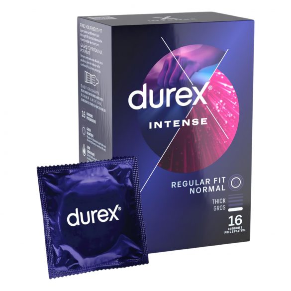 Durex Intense - préservatifs nervurés et perlés (16 pièces)