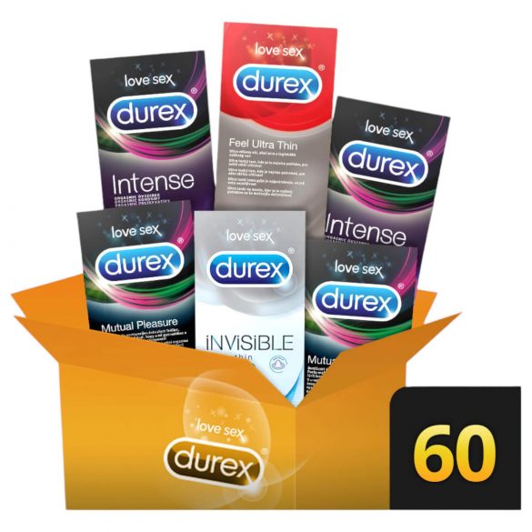 Durex Premium - pack de préservatifs plaisir extra (6 x 10 pcs)