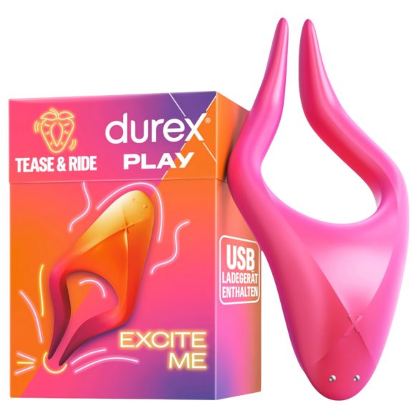 Durex Tease & Ride - stimulateur de zones érogènes (rose)