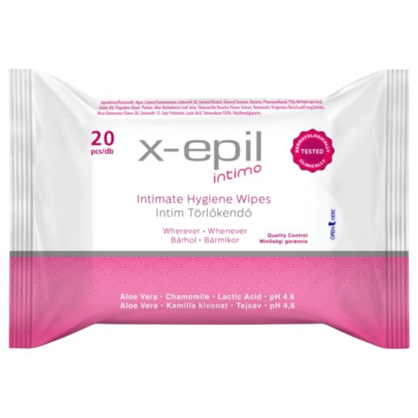 X-Epil Intimo - lingettes intimes (20 pcs)