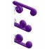 Snail Vibe Duo - vibrateur rechargeable 3en1 (violet)