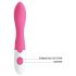 Pretty Love Bishop - Vibrateur G-spot étanche (rose-blanc)