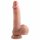 Dildo réaliste à testicules, ventouse - 18 cm (naturel)