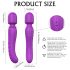 Sex HD Iris - vibromasseur chauffant à batterie, 2 moteurs (violet)