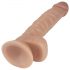 Lovetoy Real Extreme - dildo à ventouse avec testicules - 21cm (peau)