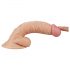 Lovetoy Real Extreme - gode ceinture avec testicules et ventouse pour point G - 19 cm (naturel)