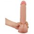 Lovetoy Sliding-Skin - gode ventouse à double couche - 23 cm (naturel)