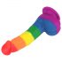 Lovetoy Prider - Dildo réaliste en silicone liquide - 19cm (arc-en-ciel)