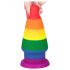 Lovetoy Prider - plug anal dilatateur - 15 cm (arc-en-ciel)