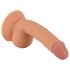 Monsieur Rude - Dildo réaliste à ventouse avec testicules - 18cm (naturel)