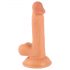 Monsieur Rude - godemichet réaliste avec ventouse et testicules - 17 cm (naturel)