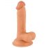 Monsieur Rude - godemichet réaliste avec ventouse et testicules - 17 cm (naturel)