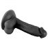 Monsieur Vulgaire - gode réaliste avec testicules et ventouse - 17cm (noir)