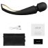 LELO Smart Wand 2 - grand - vibromasseur massant rechargeable (noir)