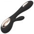 LELO Soraya Wave - vibromasseur rechargeable avec stimulateur clitoridien (noir)