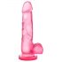 bjours Sweet N Hard 4 - gode ventouse avec testicules (rose)