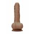 RealRock Dong 7 - godemichet réaliste avec testicules (17 cm) - brun foncé