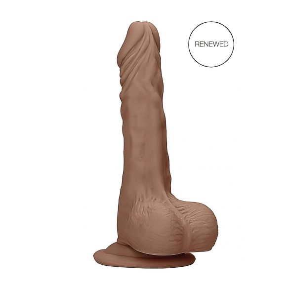 RealRock Dong 9 - godemichet réaliste avec testicules (23 cm) - couleur naturelle foncée