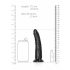 RealRock Fine - dildo réaliste à ventouse - 15,5cm (noir)