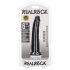 RealRock Fine - dildo réaliste à ventouse - 15,5cm (noir)